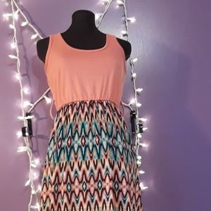 Chevron maxi dress